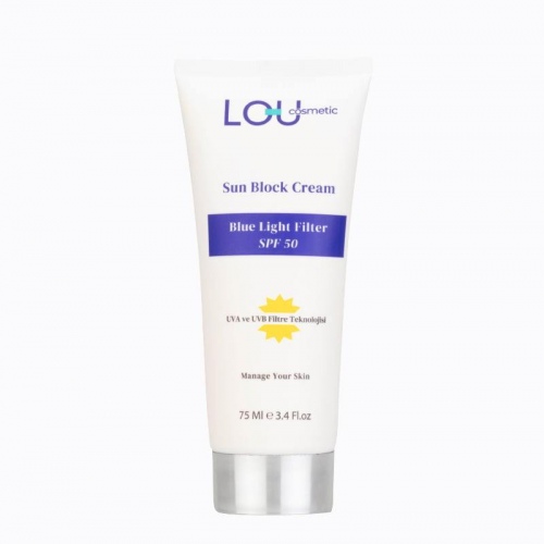 Lou Cosmetic Mavi Işık Filtreli Spf50+ Güneş Kremi